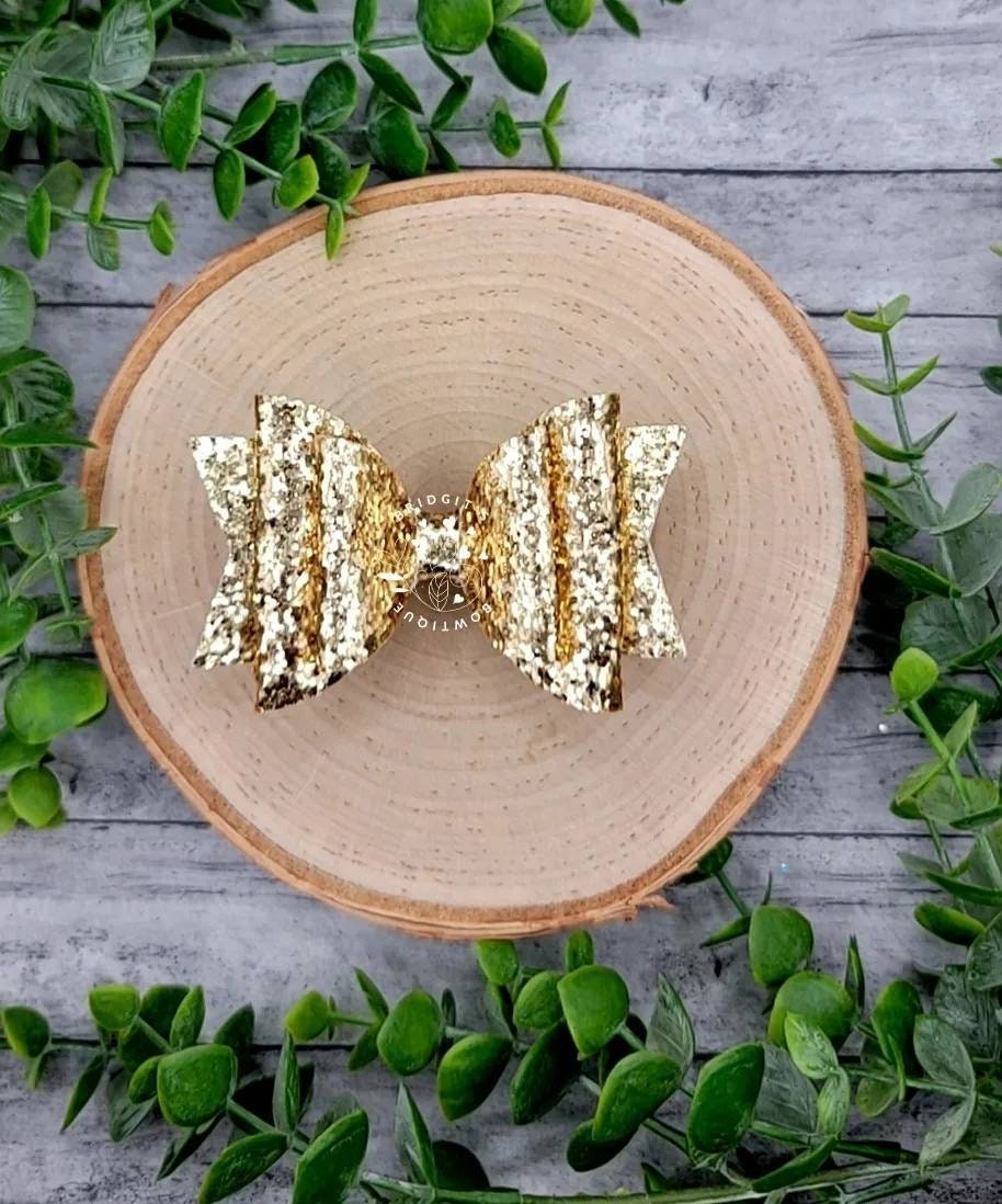 Gold Yellow Chunky Glitter Straw Bow | Straw Bow Topper | Straw Bow |  Starbucks | Bow Topper | Starbucks Gold Bling Studded Tumbler