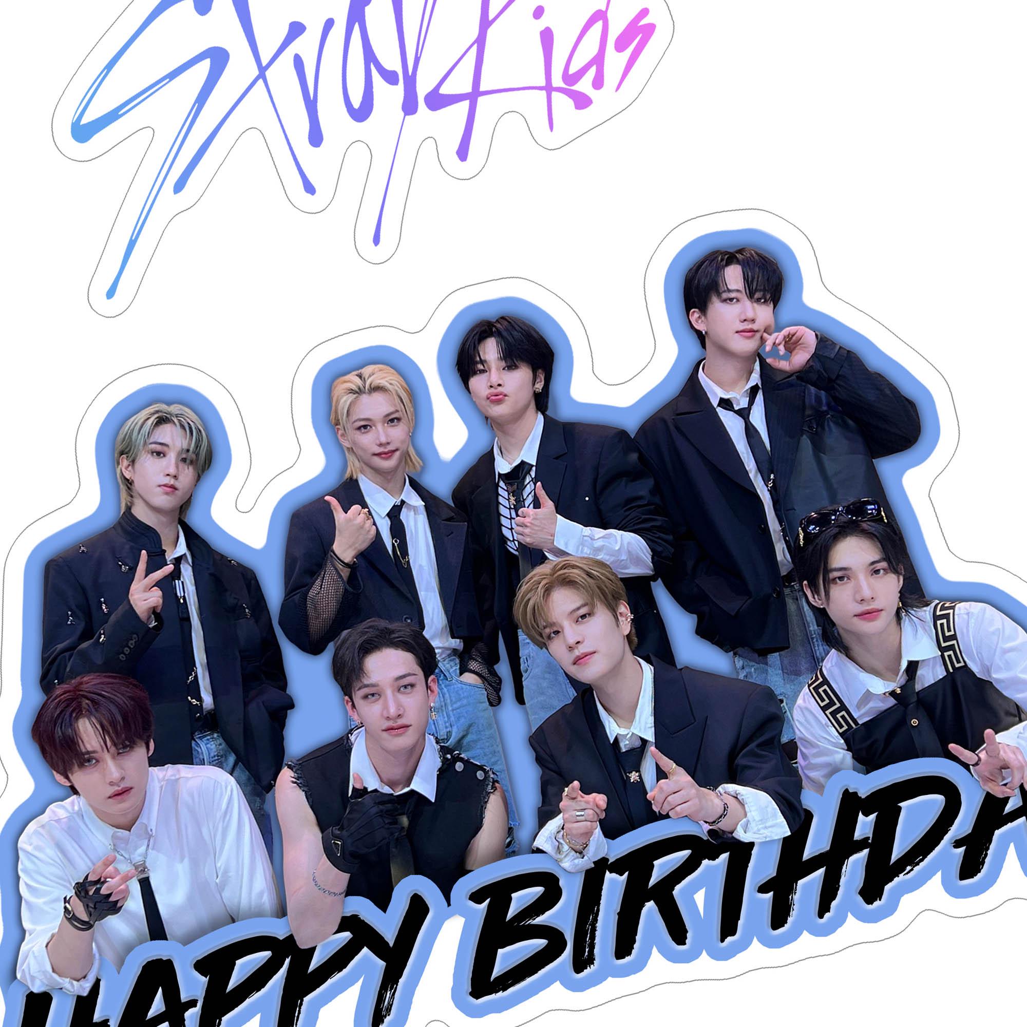 DIY Kpop Stray Kids Birthday Cake Decoration Topper Instant Digital  Download Printable Customizable A5WC5 Kids Party - Etsy Norway, image size:2000x2000