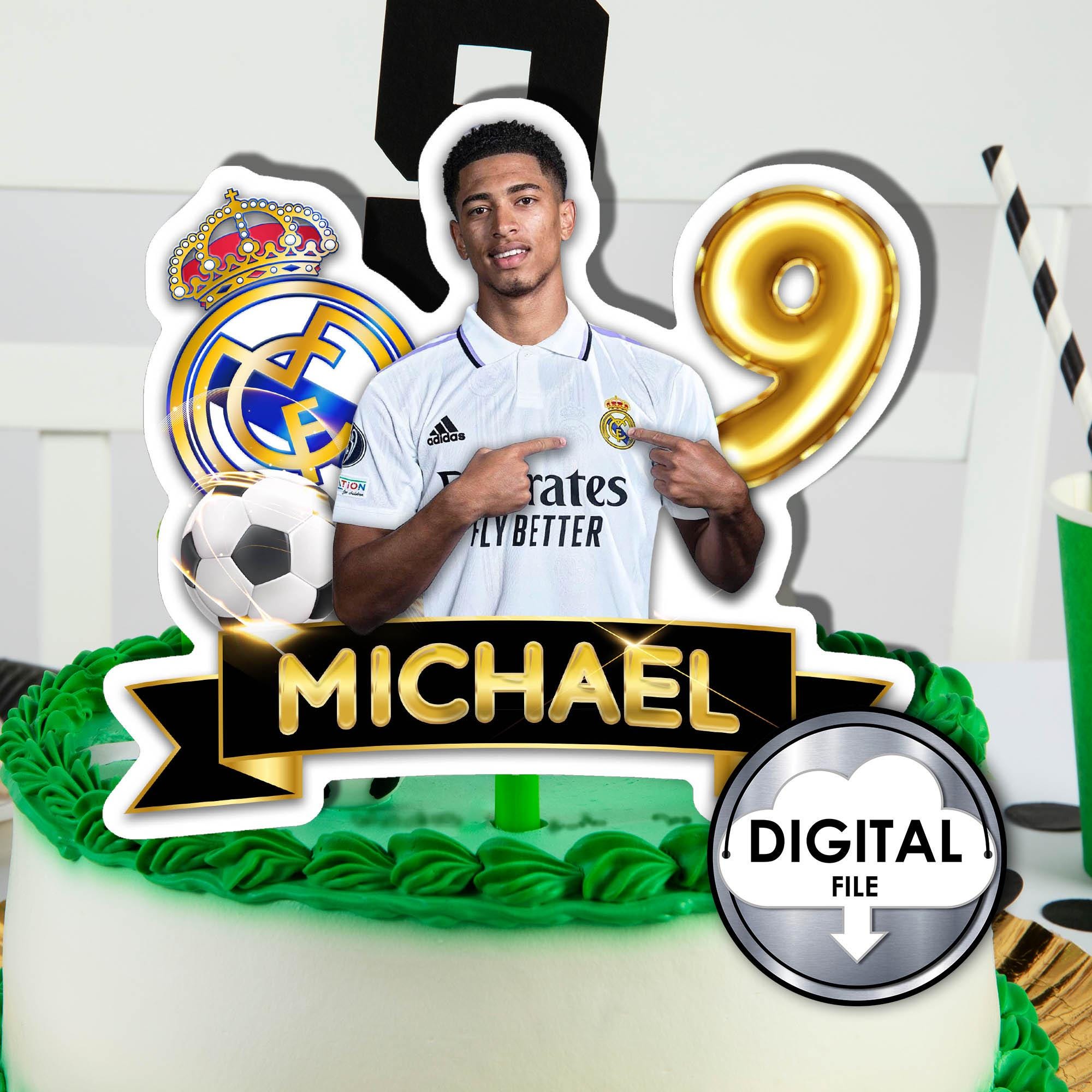 Personalized Soccer Football England Jude Birthday Cake