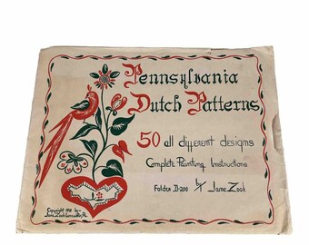 Zook hex Folk Art Craft PA Dutch German Pennsylvania Stencil Kit Toleware