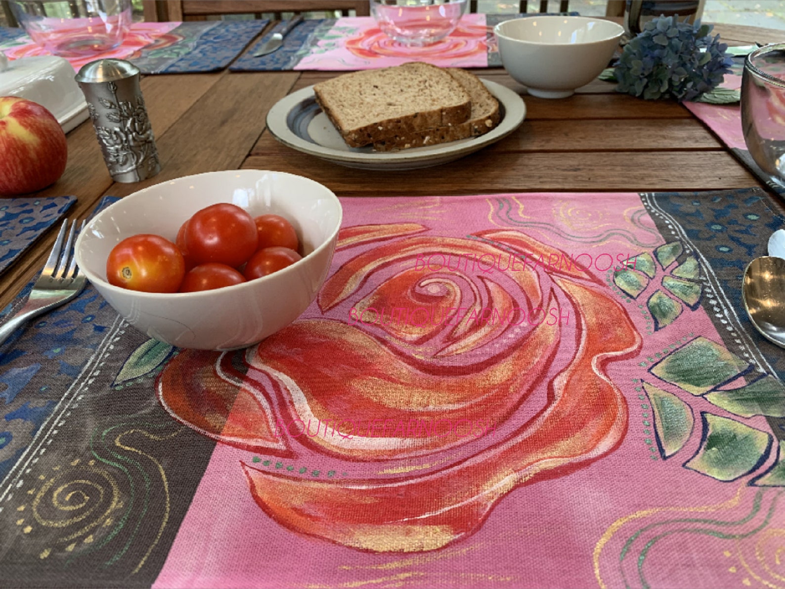 Original hand painted placemats Handmade gift table décor Etsy
