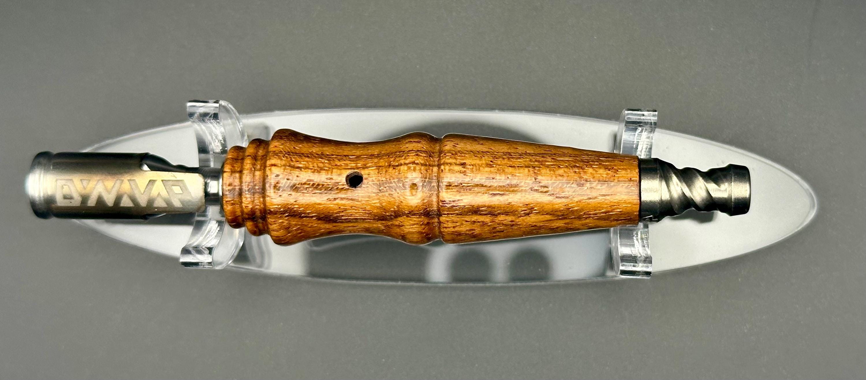 Handcrafted 8mm Zebrawood Stem for Standard Tobacco Vaporizers