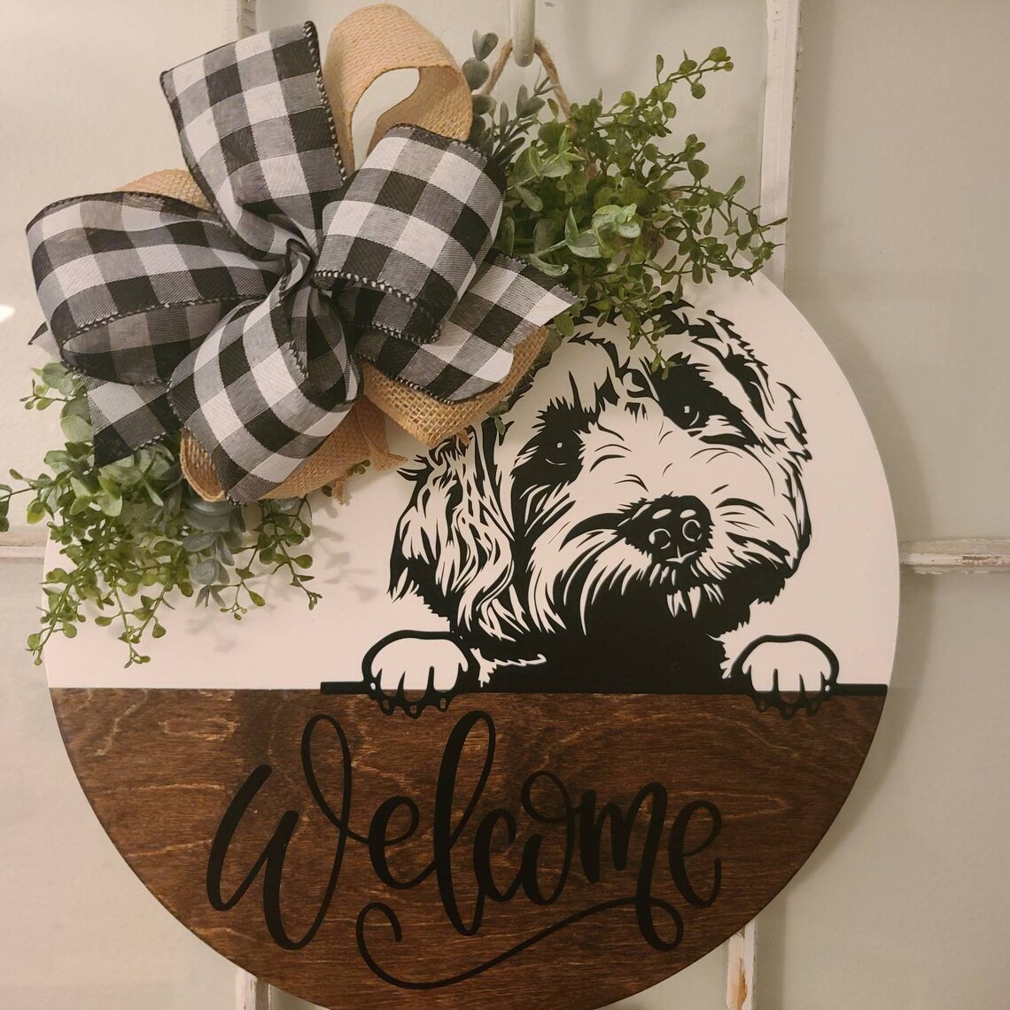 Labradoodle Goldendoodle Pet Door Hanger Doodle door Sign Etsy
