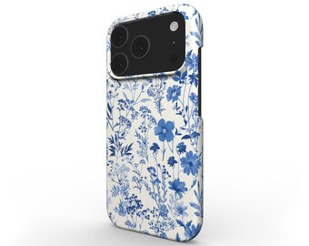 Funda para teléfono con estampado Toile De Jouy: fina, con cierre a presión y acabado brillante.