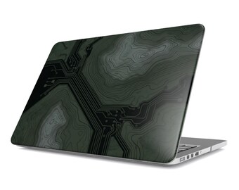 Topographical Circut Board MacBook Case | Slim Protective Cover