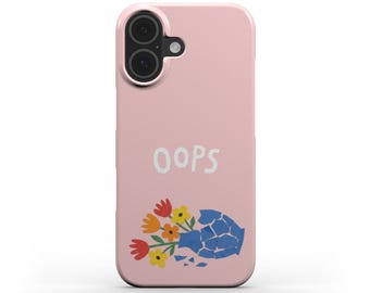 Funda para teléfono con estampado "Oops Matisse": carcasa fina con cierre a presión, acabado brillante y protección.
