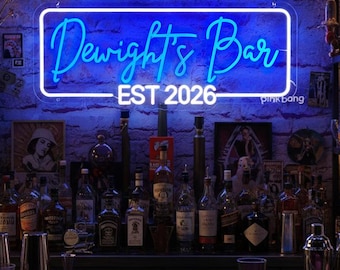Personalized Bar Neon Sign: Custom Home Bar Decor