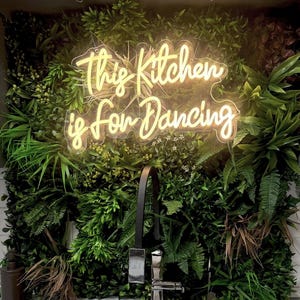 This Kitchen Is For Dancing Neon sign, Kitchen Wall Decor, Funny Kitchen Sign Inactive, Gift for family, Kitchen Neon Art, Dining Room Decor