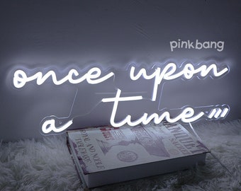 Once Upon A Time LED Neon Sign: Nursery Book Nook Decor