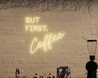 But First Coffee Neon Sign,Cafe Neon Decoration,But First Coffee Light Decor,Coffee Lover Sign,Shop wall art,christmas craft,Christmas gift