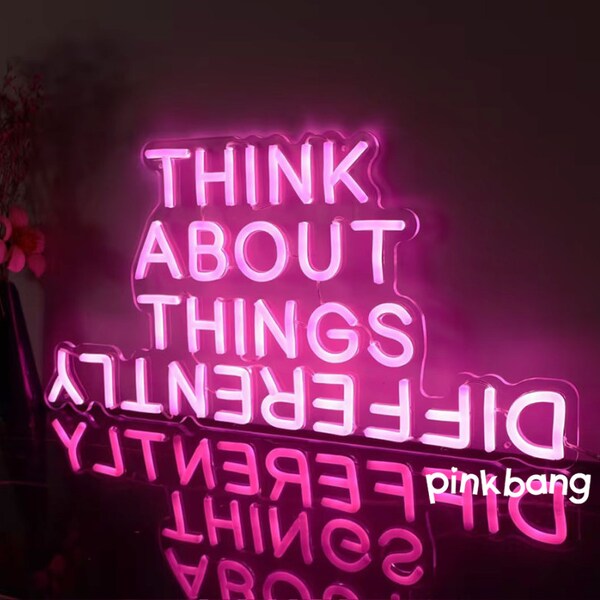 Think of Things Differently Neon Sign - Etsy Canada