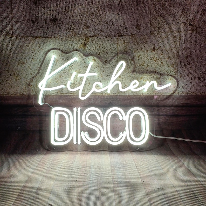Kitchen Disco LED Neon Sign Kitchen/dining Wall Art Etsy