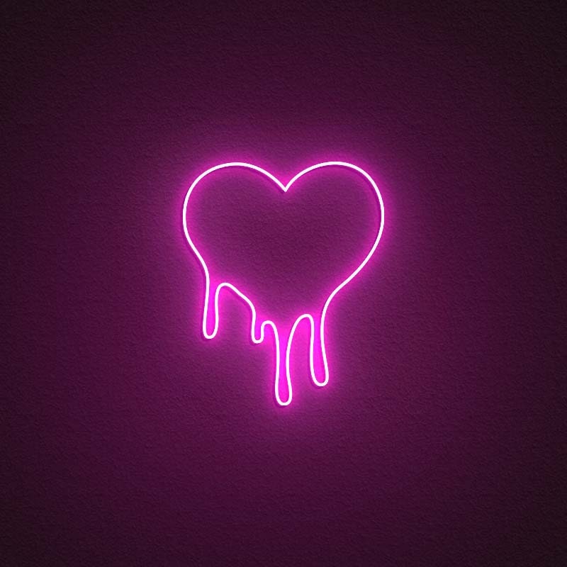 Melting Heart - Neon Sign - Neon Mama