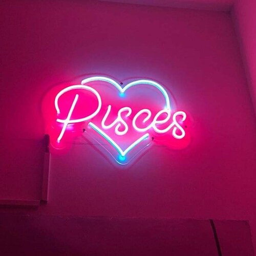 Custom Zodiac Led Neon Wall Decor Light Sign Handmade Zodiac Etsy