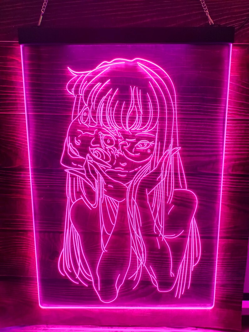 Kawakami Tomie かわかみ とみえ Led Wall Light Sign Etsy