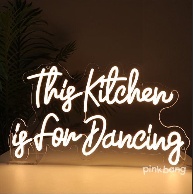 JennyGems Funny Kitchen Signs, This Kitchen is for Dancing, 6x13