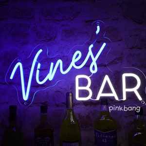 Insegna al neon personalizzata per bar, insegna al neon personalizzata per bar di casa Man Cave, insegna personalizzata per bar per lui, decorazione murale per birra, regalo per uomo, regali per bar di Natale