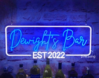 Personalized Bar Sign,Custom Home Bar Sign Decor,Bar Club Signage,Bar wall Art Decor,Neon Sign for Dad,Gifts for Friend,Father's Day gift