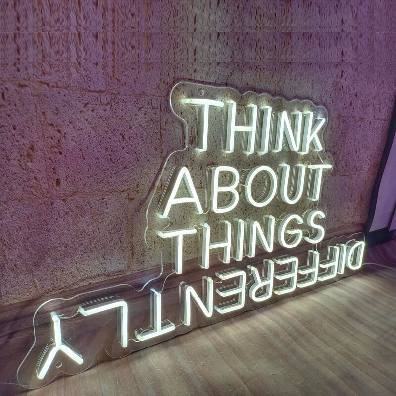 Think About Differently Led Neon Living Room Wall Light - Etsy