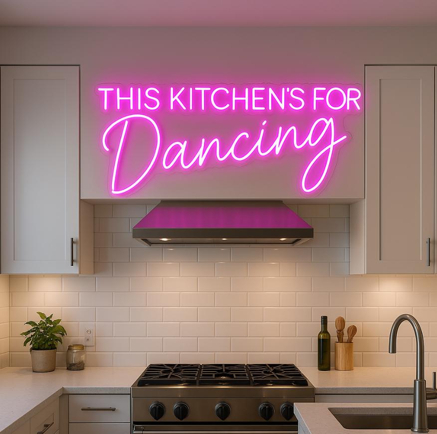 This Kitchen is for Dancing Neon Sign, Kitchen Wall Decor, Funny ...