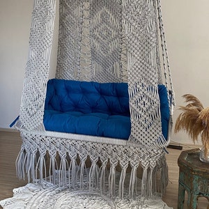 Hanging chair, Macrame swing, hängesessel, Swing chair, Macrame swing chair, hanging chair indoor, chair hanging indoor hammock, chair swing