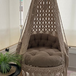 Hanging chair, Macrame swing, hängesessel, Swing chair, Macrame swing chair, hanging chair indoor, chair hanging indoor hammock, chair swing