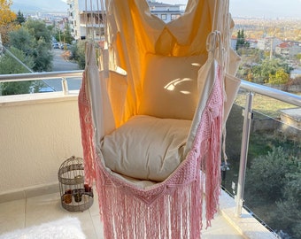 Hammock Chair, Macrame Swing Chair, Hanging Chair, Boho Chair
