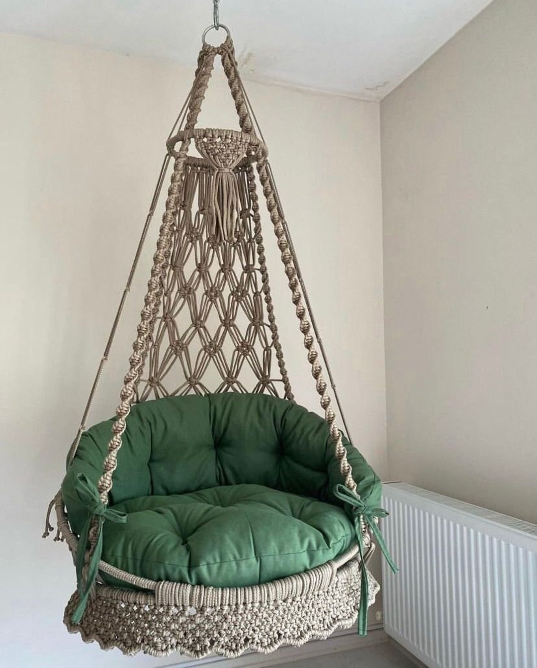 Macrame Wall Hanging Swing Hanging Adult and Child Chair