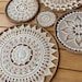 5 PCS Macrame Crochet Wall Decor, Boho Lace Set, Macrame Wall Art, Wall