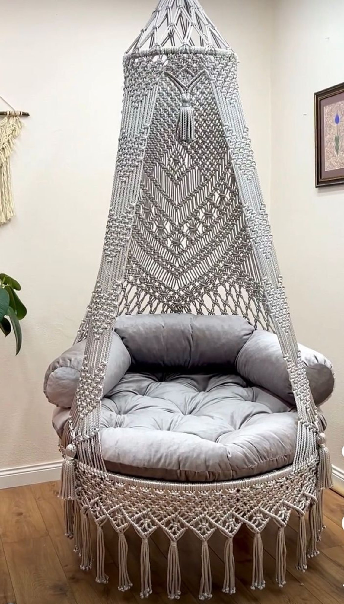 Hanging Chair, Macrame Swing, Hängesessel, Swing Chair, Macrame Swing ...