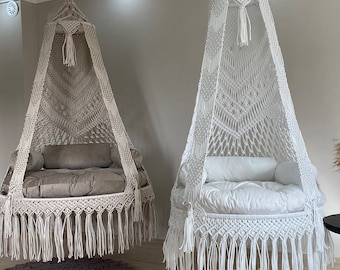 Hanging chair, Macrame swing, hängesessel, Swing chair, Macrame swing chair, hanging chair indoor, chair hanging indoor hammock, chair swing