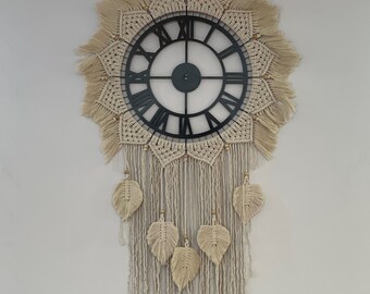 Rope Hanging Wall Clock - Etsy UK