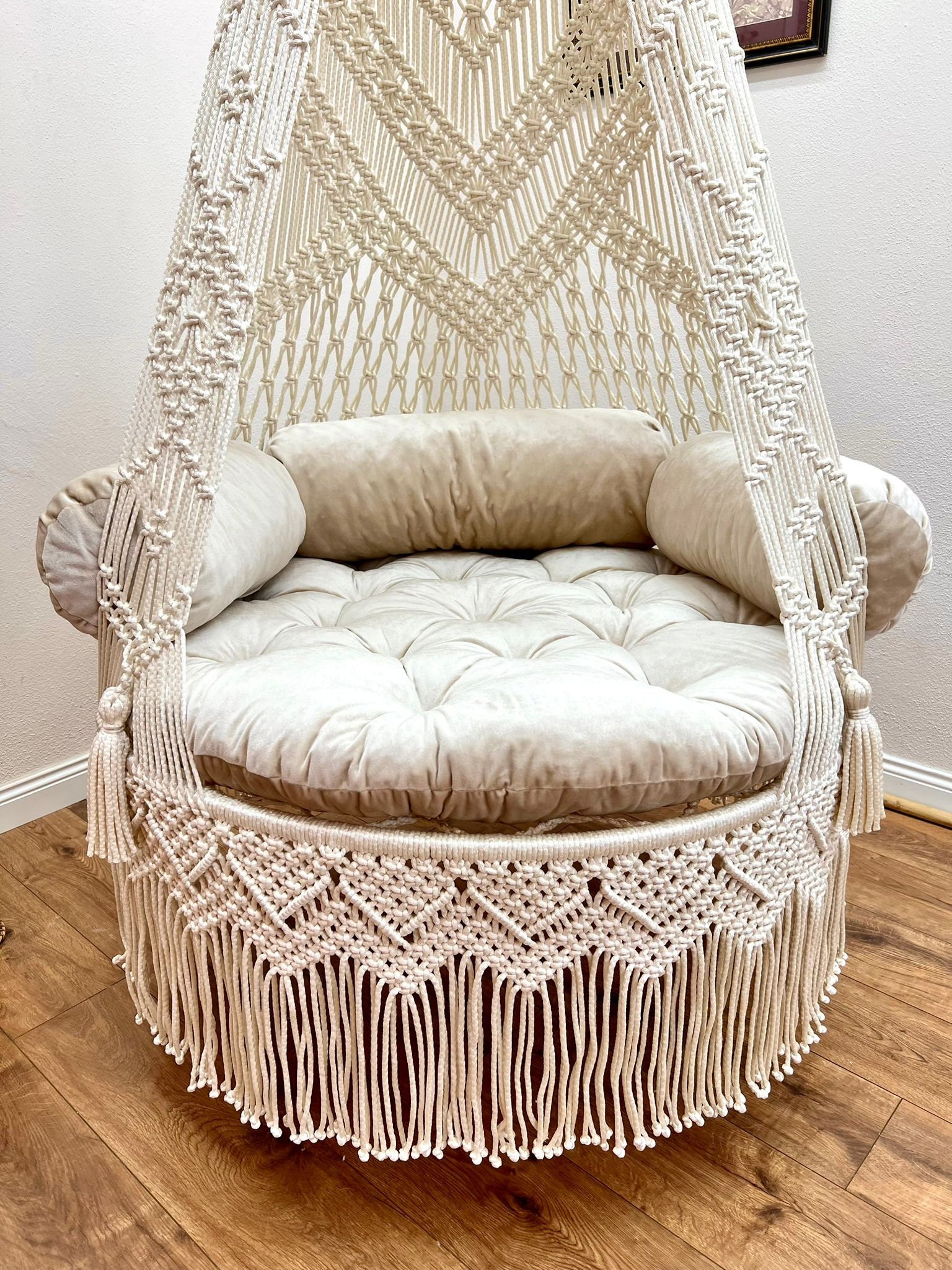 Hanging Chair Macrame Swing Hängesessel Swing Chair Etsy
