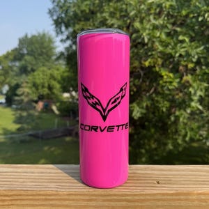 Corvette Epoxy Resin 20oz Tumbler | Corvette | Chevrolet Corvette | Epoxy Tumbler | Custom Tumbler