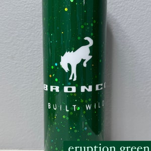 Ford Bronco Built Wild Epoxy Resin 20oz Tumbler | Ford Bronco | Bronco Nation | Built Wild | Epoxy Tumbler | Custom Tumbler