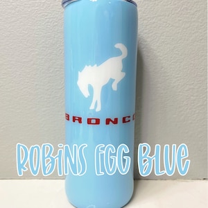 Robins Egg Blue Ford Bronco Heritage Edition Epoxy Resin 20oz Tumbler | Ford Bronco | Bronco Nation | Bronco Tumbler | Epoxy Tumbler |