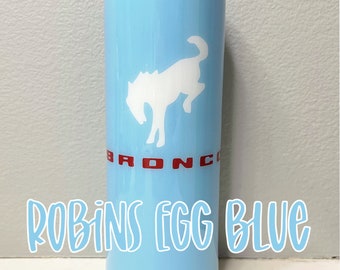 Robins Egg Blue Ford Bronco Heritage Edition Epoxy Resin 20oz Tumbler | Ford Bronco | Bronco Nation | Bronco Tumbler | Epoxy Tumbler |