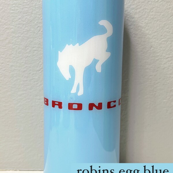 Robins Egg Blue Ford Bronco Heritage Edition Epoxy Resin 20oz Tumbler | Ford Bronco | Bronco Nation | Bronco Tumbler | Epoxy Tumbler |