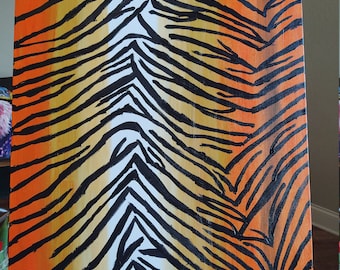 Tiger Talk  30x 24 Acrylic Painting