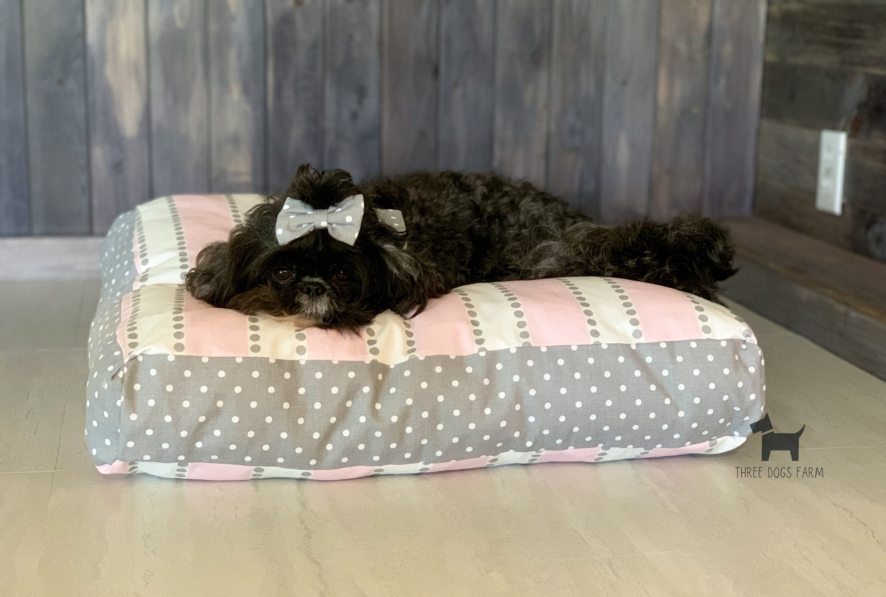 Dog Bed with Name Personalized Pet Pillow Dog or Cat Bed Etsy
