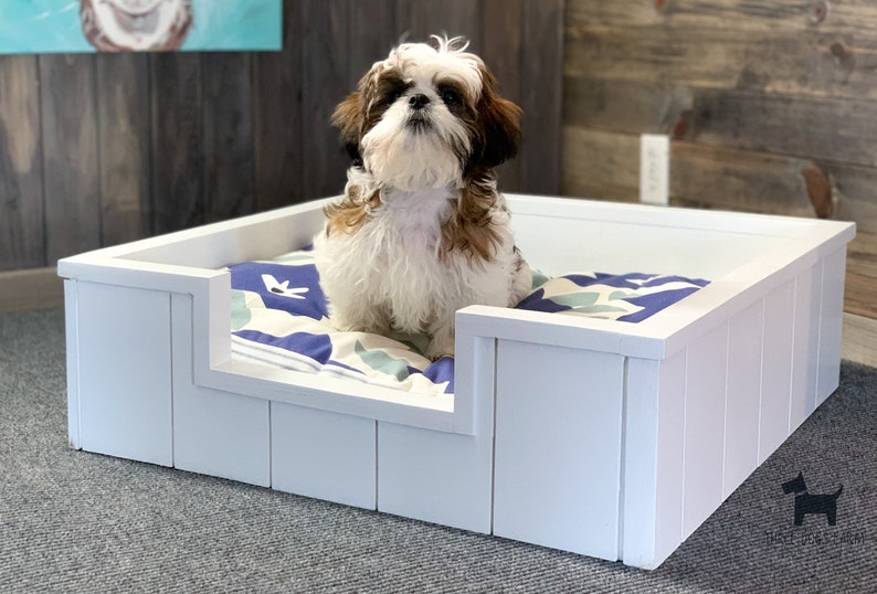 Solid Wood Dog Bed Rustic Dog Bed Shiplap Dog Bed Dog Bed Etsy