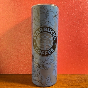 20 oz skinny tumbler with straw, double walled, stainless steel, color changing tumbler, custom personalized tumbler, coffee lover gift