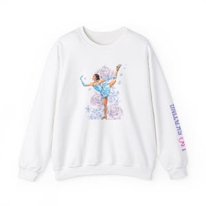 I love Skating Crewneck Sweatshirt  Figure Skating Shirt  Ice Skating Sweatshirt   Skater Gift  Figure Skater Gift  Ice Dancer Shirt