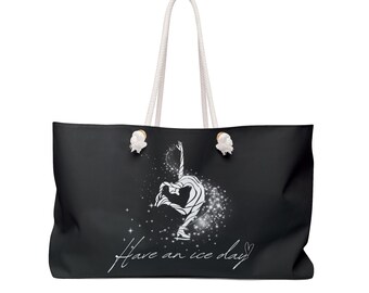 Figure Skating Weekender Tote Bag: Ice Skater Gift, Skating Mom
