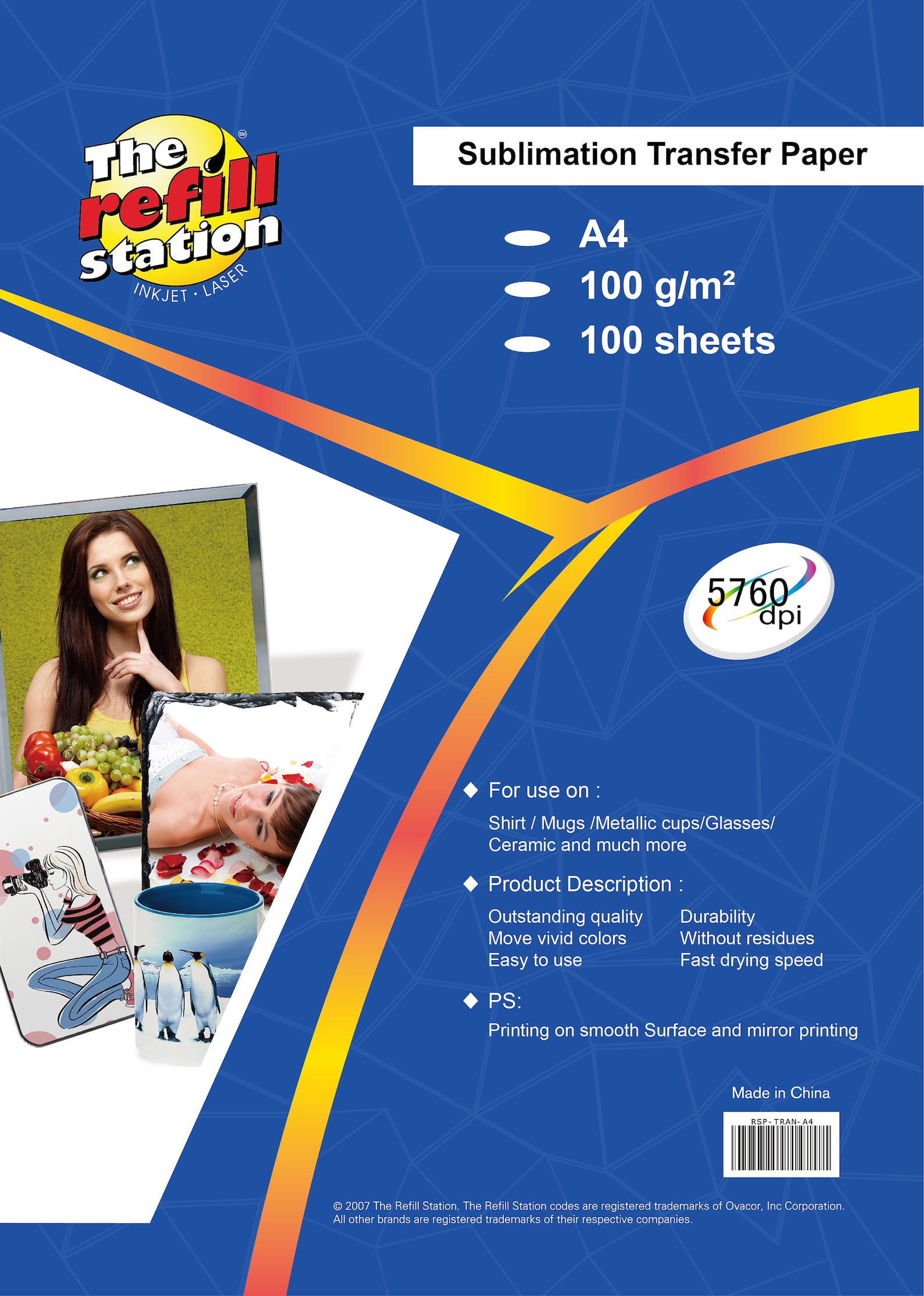 Carta Per Stampa Trasferimento Carta Per Sublimazione A-SUB - 100 - Foto 8