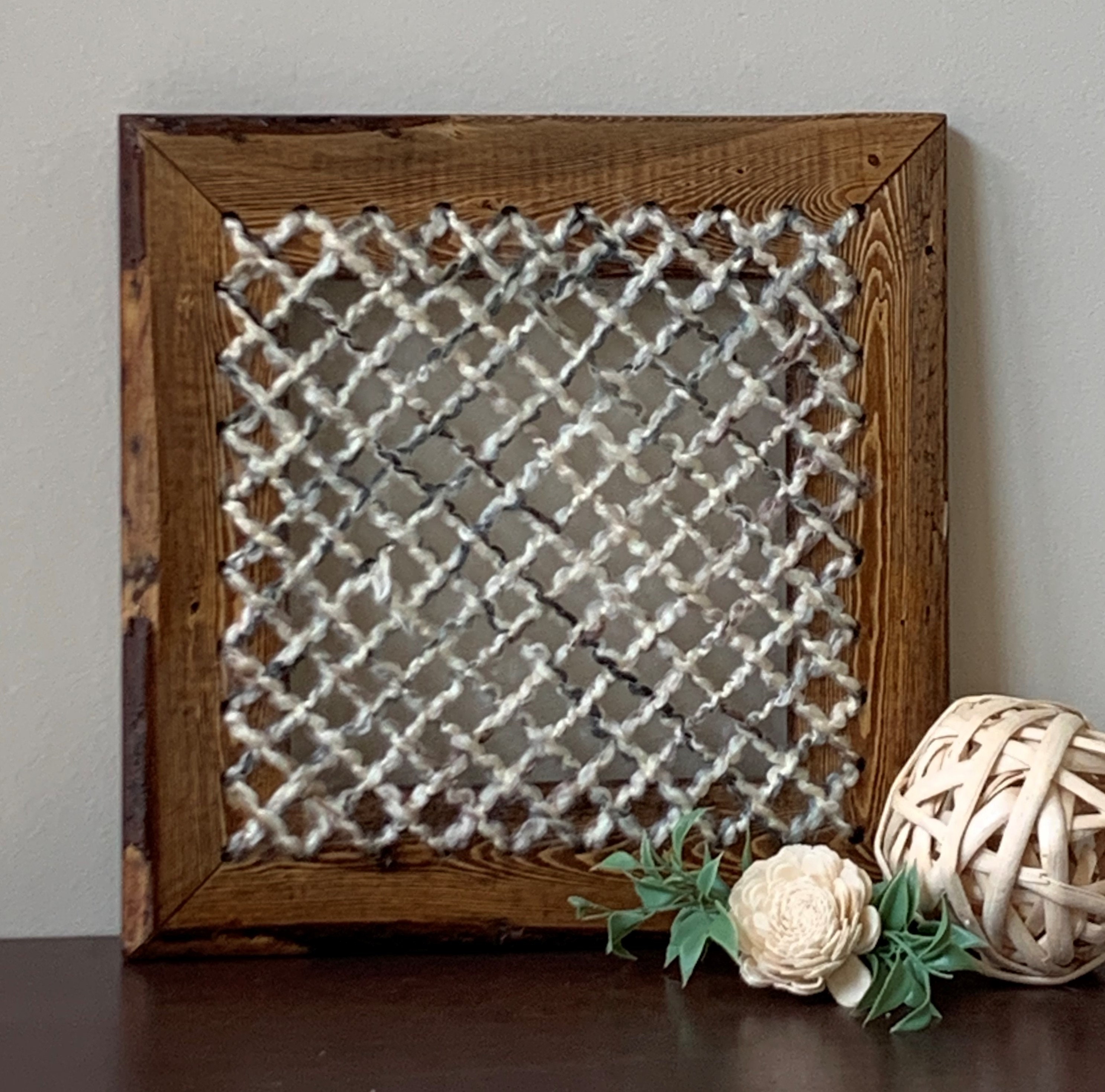 Rustic Entwined Frame Wall Decor 12 X 12 Etsy UK