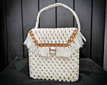 square drawstring bolsa