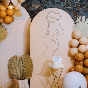 Sticker mural Cricut femme enceinte, sticker baby shower, vinyle autocollant enceinte, sexe révélateur Svg, décoration de fête pour baby shower maman enceinte