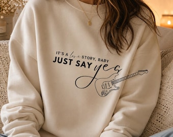 It's A Love Story Baby, Digital Download SVG & PNG, Love Story Baby Just Say Yes, Instant Download