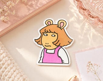DW Side Eye Meme Waterproof Sticker - Arthur - 90s throwback - laptop/gifts/funny 90s Nostalgia Sticker | Laptop Decal Gift